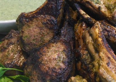 Recipes – Mint, Coriander and Honey Marinated Lamb Rack